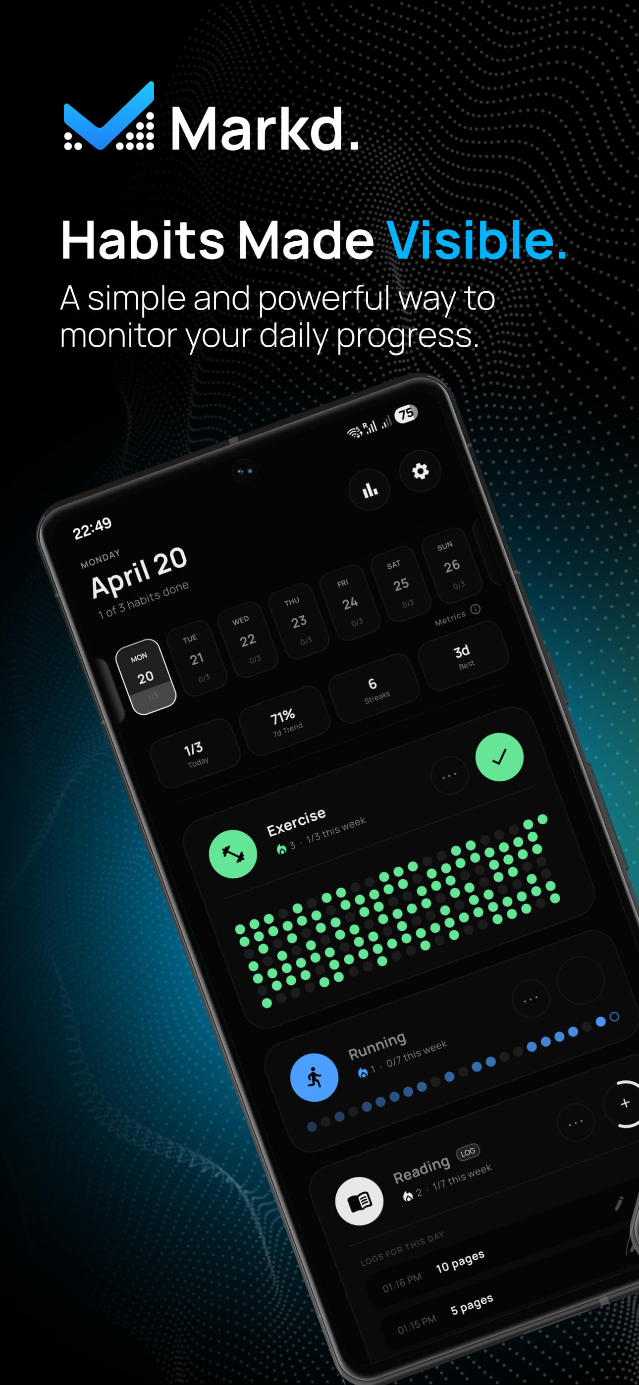 Markd App Interface Screenshot 1